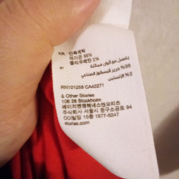 & other stories Red Tie Knot Front Cardigan - Picture 5 of 9